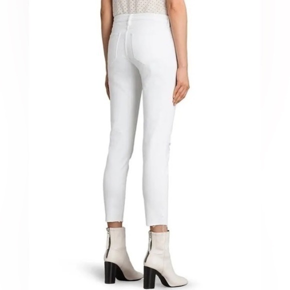 All Saints Jeans All Saints Mast Ankle Destroy White Jeans - Picture 4 of 8